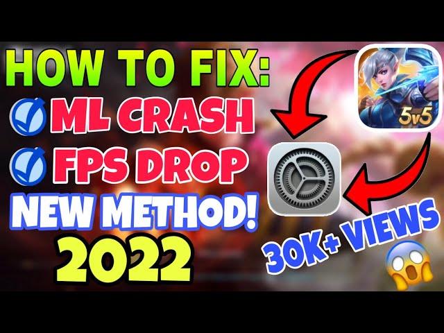 How to fix ML crash or auto close in mid game on ios, Android & iPad|| NEW METHOD|| 2022 % Working