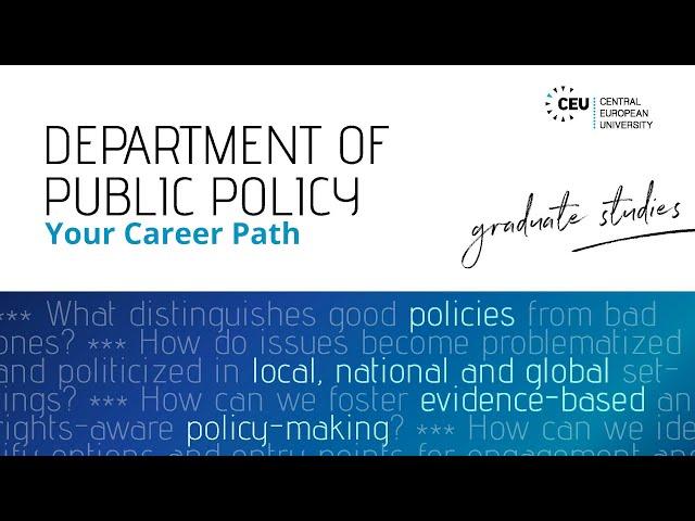 CEU Career Services - Public Policy