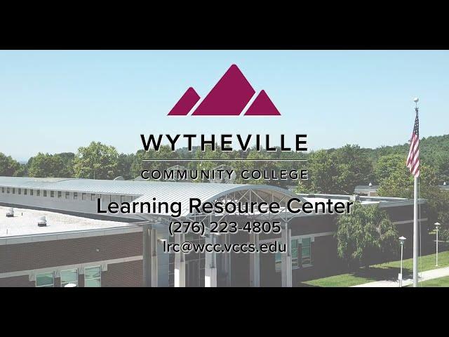 The Learning Resource Center at WCC