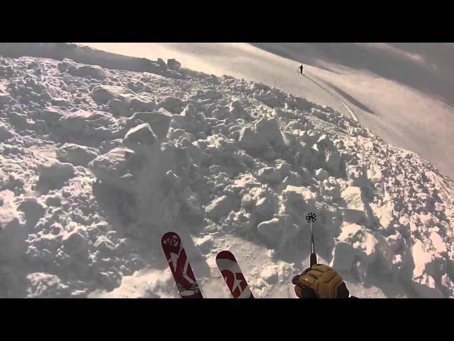 Avalanche scare - Skeena Range, BC