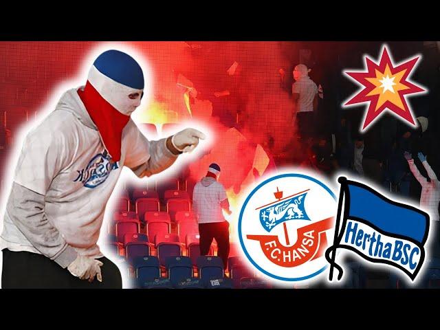 Als ROSTOCK ULTRAS die „Ostkurve Hertha BSC“ Zaunfahne ANZÜNDETEN… | Storytime #25