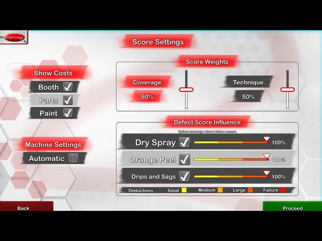 SimSpray - Custom Score Weights