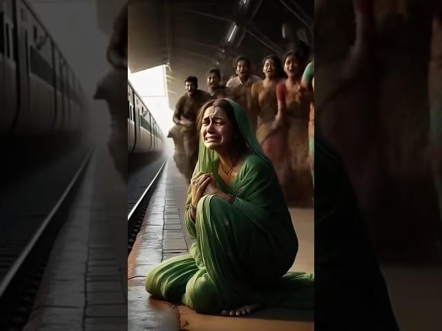 a monkey jumped train in front save a child #Chandni#Chandni#