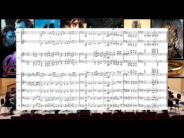 1 Orchestra | 30 Film & TV Themes [Scrolling Score Sheet Music]