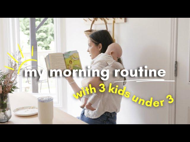 Morning Routine with a Newborn (3 Kids Under 3)