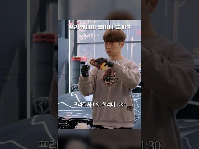 프리워시제 한통으로 몇 번 세차?