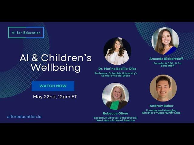 AI & Children's Wellbeing