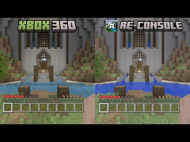 Minecraft: Xbox 360 Edition vs Re-Console (Modpack) | Graphics Comparison