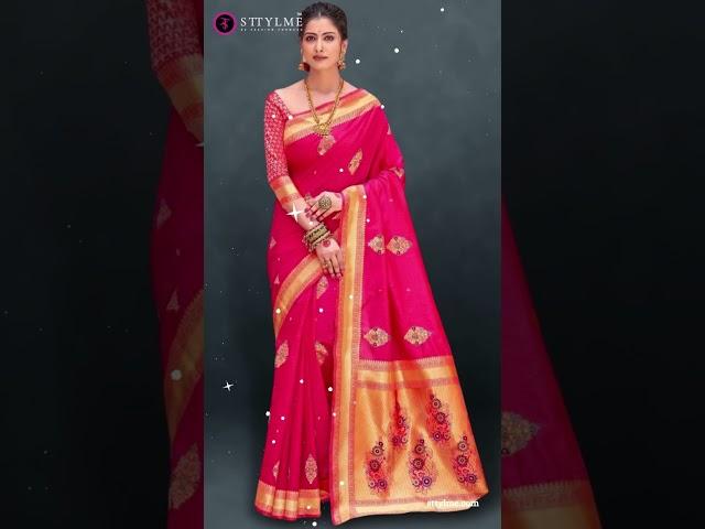 Pretty in Pink: Unveiling the Beauty of Banarasi Sarees #PinkBanarasi #SareeLove #Sttylme