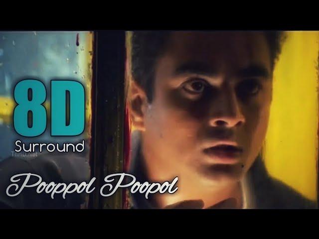 Pooppol Poopol 8D | Minnale | Madhavan | Reema Sen | Harris Jayaraj | 8DBeatZ