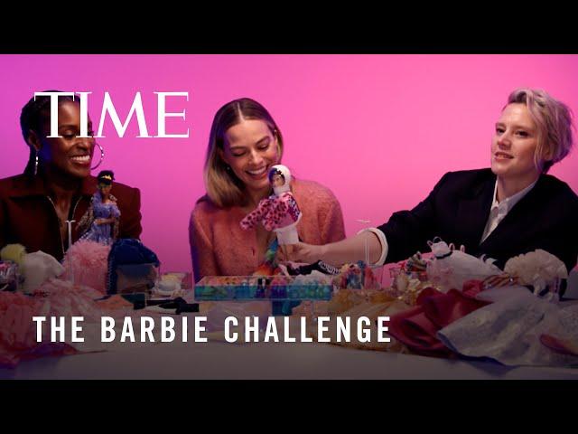 Margot Robbie and 'Barbie' Cast Are Here for a Barbie Challenge