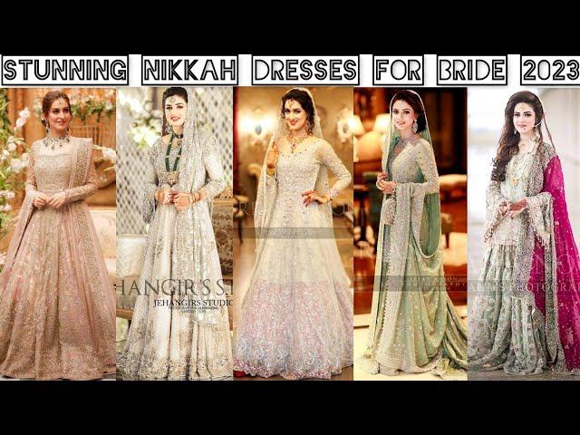 Latest Nikkah Dresses 2023 Nikkah Dresses For Bride 2023 Nikkah Dresses Design