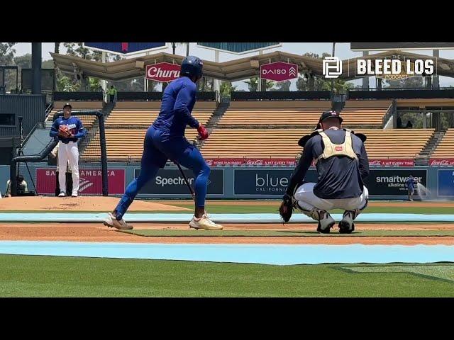 Shohei Ohtani Throws 2nd Live BP at Dodger Stadium! Full Pitch Mix + Great Angle | 大谷翔平、2度目の生還