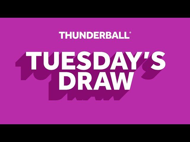 The National Lottery Thunderball draw results from Tuesday 05 November 2024