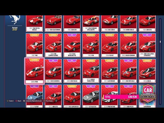 Forza horizon 5: Every car in the game