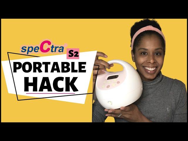 SPECTRA S2 Portable Battery Hack | Spectra S2 Breast Pump On The Go (How To) + Suction Strength Test