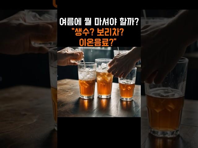 "여름에 생수만 마셔도 될까? 수분 보충 진짜 방법" #건강정보 #알고먹자#생수#물#이온음