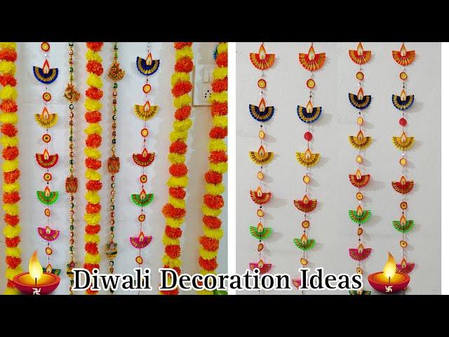 DIY Paper Diya | Diwali Wall Decor | Diya Door Toran | Diwali Decoration Ideas | Diwali Home Decor