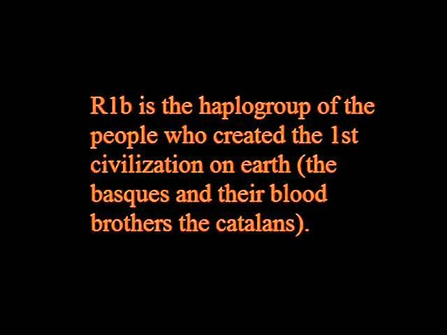 R1b﻿ has its origin in the basque people