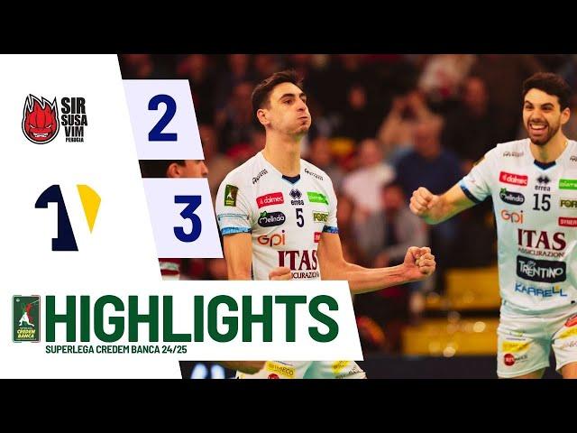 Sir Susa Vim Perugia vs. Itas Trentino - Superlega Credem Banca VBTV Match Highlights