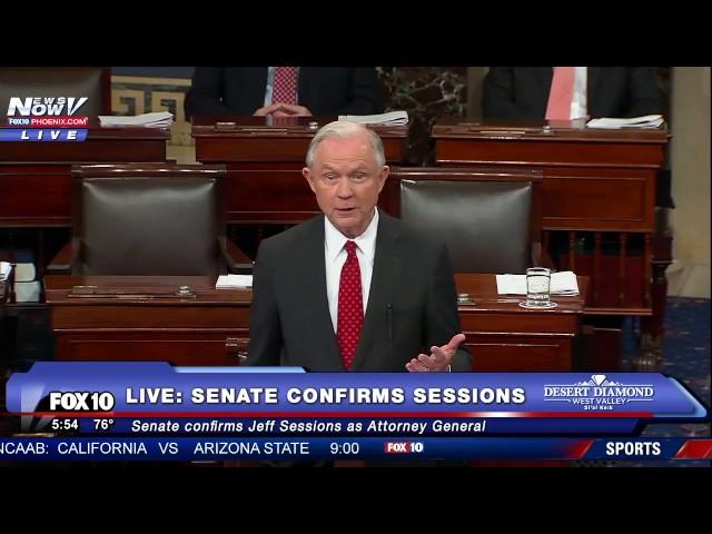 FULL: Jeff Sessions Speech After Senate Confirmation For US Attorney General (FNN)