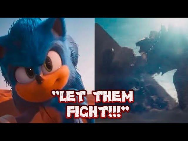 Sonic Visits Godzilla and Kong in Egypt