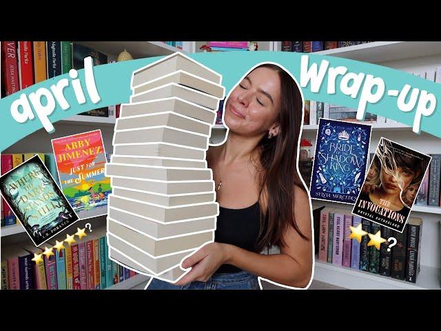 I read 16 books in april and these are my thoughts  *april wrap-up*