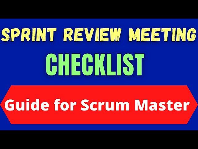 Checklist for Amazing Sprint Review Meeting | Sprint Review Meeting: Ultimate Checklist For Success