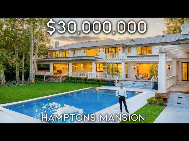 Touring a $30,000,000 Hamptons Style Mega Mansion in Los Angeles