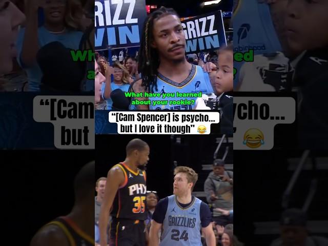 Ja on Cam Spencer after he was talking trash to KD 