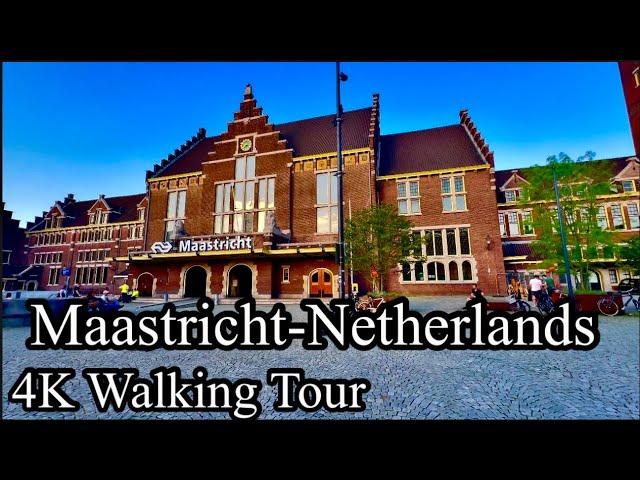 Maastricht The Historic City Centre - Netherlands | 4K Walking Tour