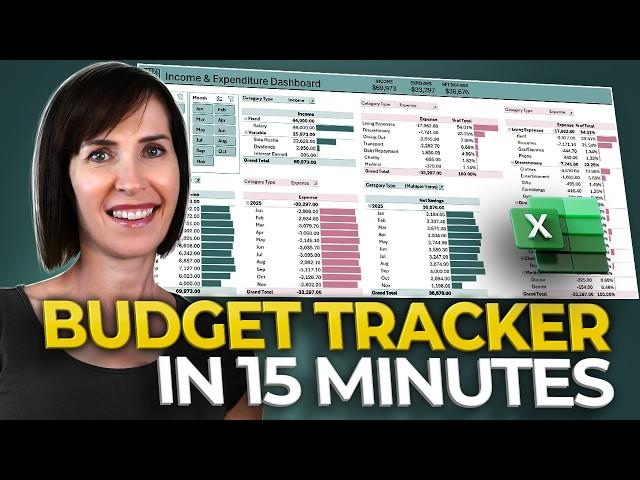 Excel Personal Finance Tracker 101 | Build & Automate Yours in Minutes