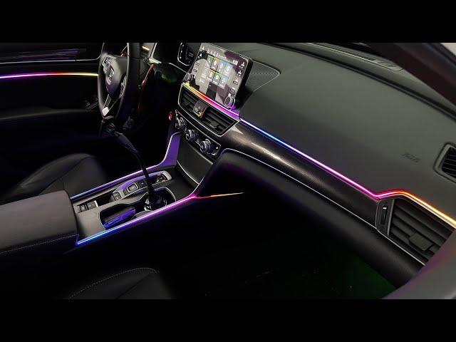 Chasing Ambient Lighting Kit Full Installation 2018 honda accord sport