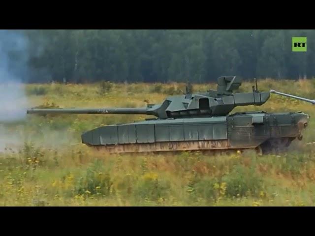 T-14 Armata live firing in ARMY-2023 Military Show