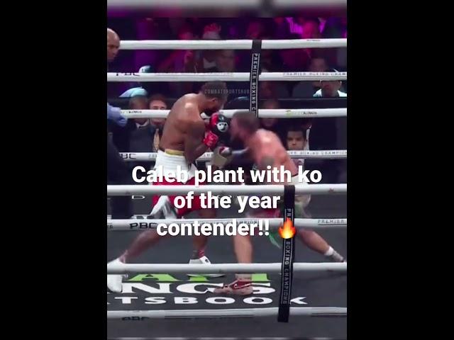 Caleb plant with ko of the year?!! Like and subscribe!! #boxing #boxinghype #calebplant