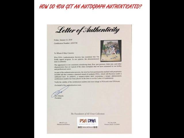 How do you get an autograph authenticated?