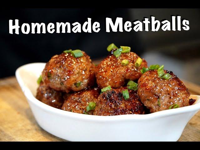 How To Make Meatballs - Delicious Homemade Meatball Recipe #mrmakeithappen #meatballs