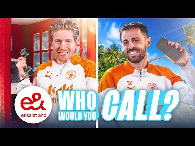 Bernardo Silva's Manc Accent..! De Bruyne & Bernardo Silva play a fun game!