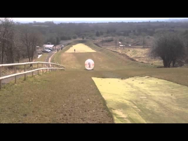 Zorbing in the sun at Adventure Sports Warwick