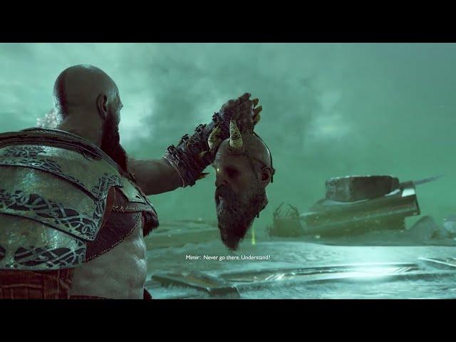 Mimir finds out that Kratos is the Ghost of Sparta