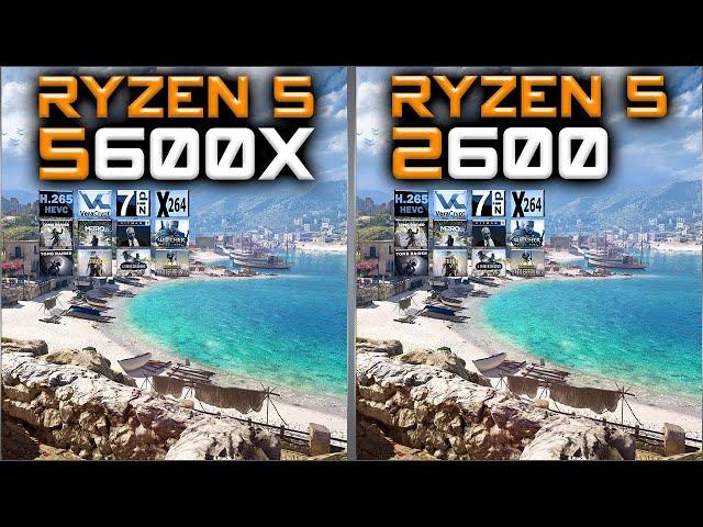 Ryzen 5 5600X vs Ryzen 5 2600 Benchmarks – 15 Tests 