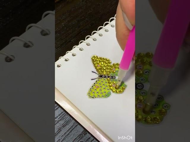 ASMR | #diamondpainting #butterfly #diamondstickers 