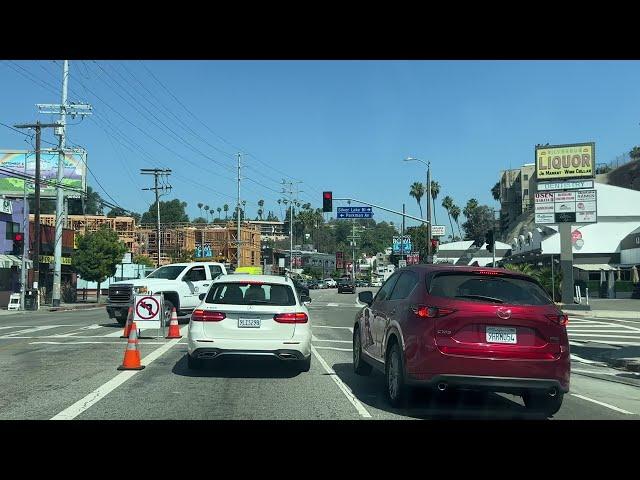 Los Angeles, California – Driving From Chinatown to Hollywood (2024) 4k