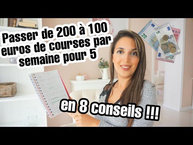 8 ASTUCES COURSES POUR DIVISER SON BUDGET PAR 2 !!! ORGANISATION COURSES ET REPAS