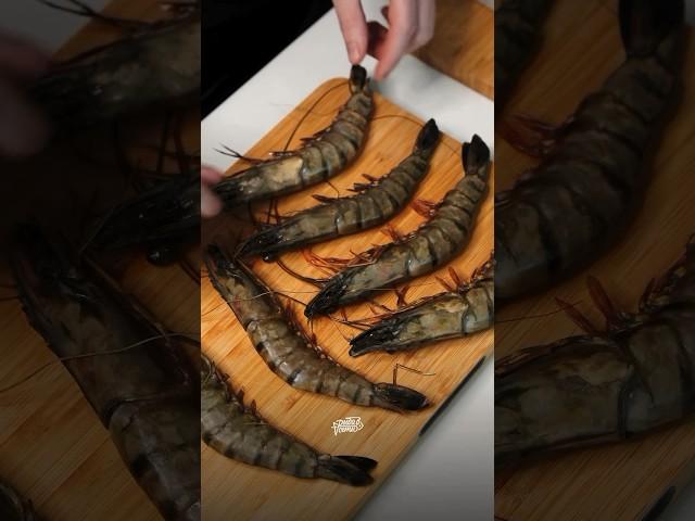 УЖИН С ТИГРОВЫМИ КРЕВЕТКАМИ#рецепты #морепродукты #еда #рыба