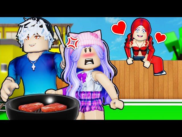 CREEPY Neighbor Has A CRUSH On My BOYFRIEND! (Roblox Brookhaven Rp)