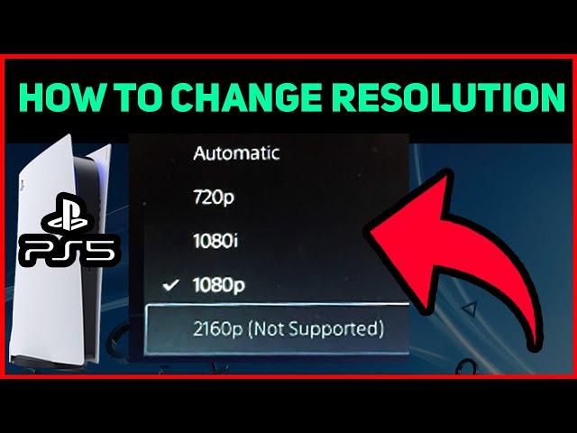 PS5 HOW TO CHANGE RESOLUTION EASY NEW!