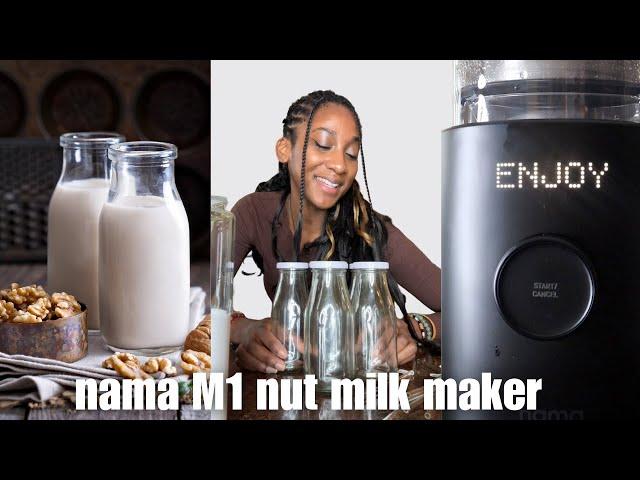 nama M1 plant based milk maker unboxing review!! (best nut milk maker EVER)