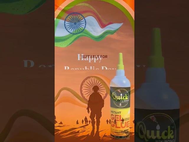 Quickfixbond**Happy Republic Day**  Instant Gel Glue Karde Fix fata fat #Glue #CarpenterChoice