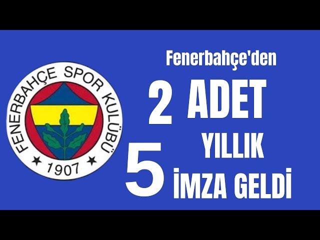 Fenerbahçe'de imzalar atıldı.. Güzel olacak